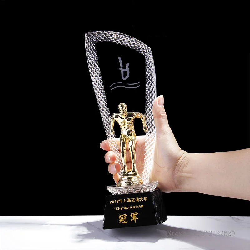맞춤형 크리스탈 트로피, 농구 트로피, 축구, 배드민턴 - Badminton Cup 리뷰 및 가격