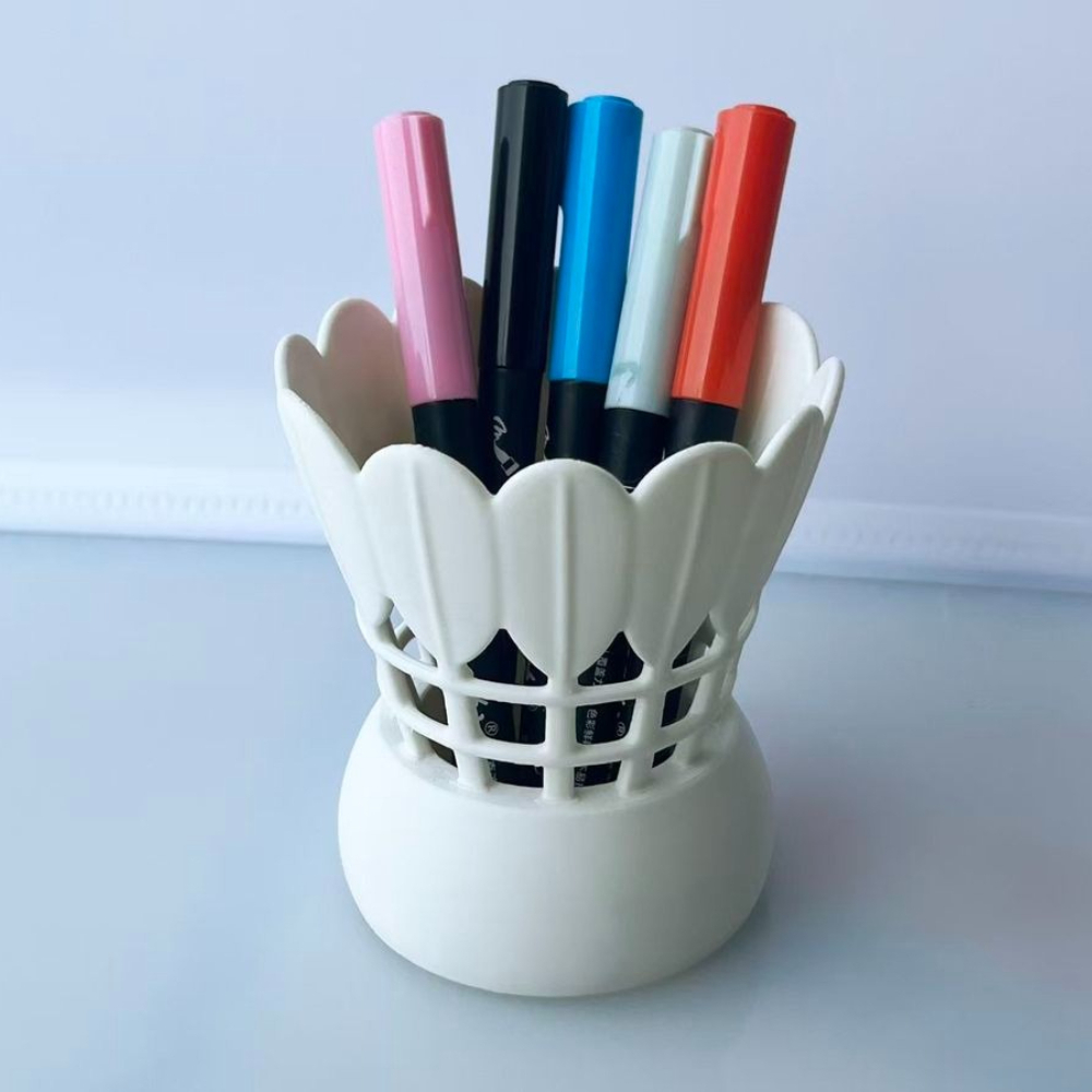 미니멀리스트 배드민턴 셔틀콕 모양 펜 홀더, 독창적인  - Badminton Cup 리뷰 및 가격